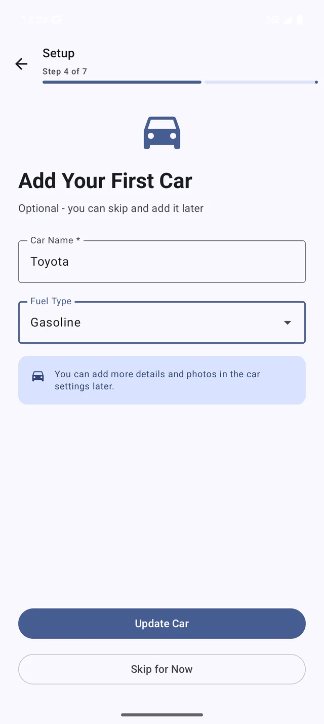 Add vehicle